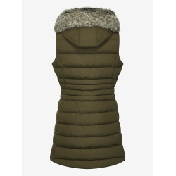 Gilet senza maniche imbottito LeMieux Harper Longline da donna Alpina Marrone