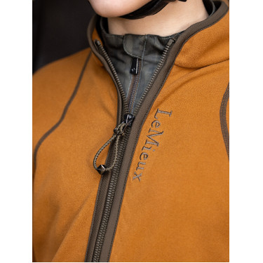 Pile LeMieux con cerniera Felicity Young Rider Zenzero Arancione Pile LeMieux con cerniera Felicity Young Rider Zenzero Arancione