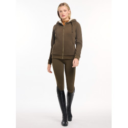 Felpa con cappuccio LeMieux foderata Leia Alpina Marrone Felpa con cappuccio LeMieux foderata Leia Alpina Marrone