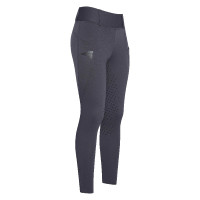 Leggings da equitazione Easy Rider Don FullGrip Bambini Blu navy