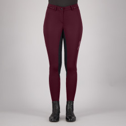 Pantaloni da equitazione Euro-star Equitation Queen Diamond FullGrip estivi Baia nera Bordeaux Pantaloni da equitazione Euro-star Equitation Queen Diamond FullGrip estivi Baia nera Bordeaux