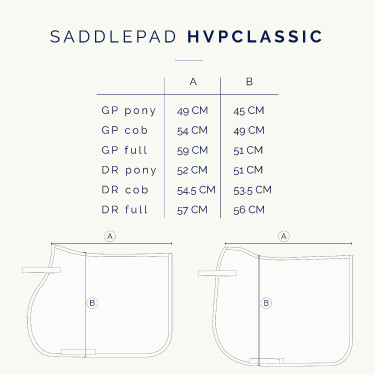 Tapis de selle HV Polo Classic GP Stone