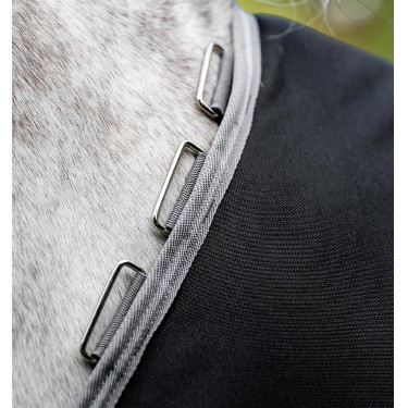 Coperta Horseware Amigo Bravo 12 XL 0g Nero / grigio titanio / argento