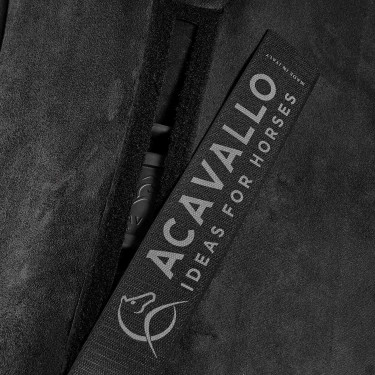 Ammortizzatore Piuma WFS con tasca e rialzo in suede anteriore Acavallo Nero