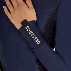 Maglia intima Equestro da allenamento a maniche lunghe per ragazza Blazer marine Blu marino