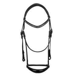 Briglia Dama in cuoio di vitello Acavallo Nero