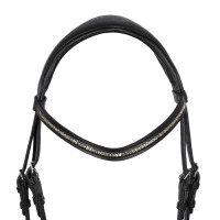 Briglia Dama in cuoio di vitello Acavallo Nero Briglia Dama in cuoio di vitello Acavallo Nero