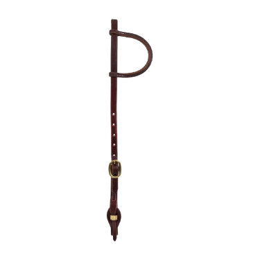 Bridon Pool's frontal droit en cuir huilé boucle en laiton pour système de réglage Bridon Pool's frontal droit en cuir huilé boucle en laiton pour système de réglage