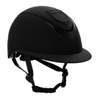 Casco da donna con ampia visiera e logo in rilievo Equestro Nero Casco da donna con ampia visiera e logo in rilievo Equestro Nero