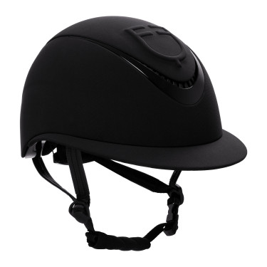 Casco da donna con ampia visiera e logo in rilievo Equestro