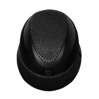 Casco di lusso con ampia visiera e strass omologato EN 1384-2023 Equestro Nero / nero