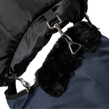 Copricollo da paddock in tessuto rip-stop Equestro Marina Blu marino