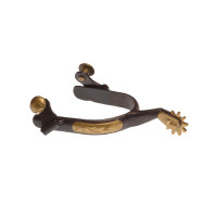 Speroni Lakota neri con decoro in ottone Nero Speroni Lakota neri con decoro in ottone Nero