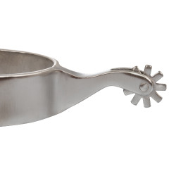 Éperons Pool's unisexes en acier avec molette dentée