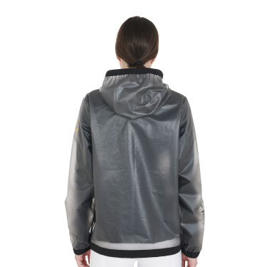 Impermeabile tecnico trasparente da donna Equestro Grigio