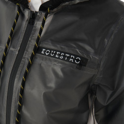 Impermeabile tecnico trasparente da donna Equestro Grigio