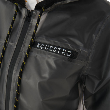 Impermeabile tecnico trasparente da donna Equestro Grigio