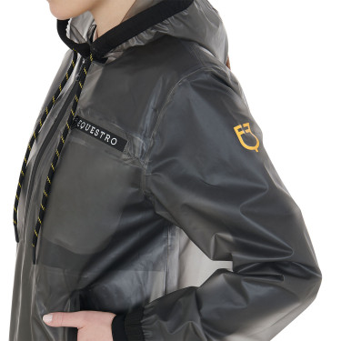 Impermeabile tecnico trasparente da donna Equestro Grigio
