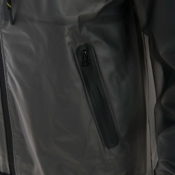 Impermeabile tecnico trasparente da uomo Equestro Grigio