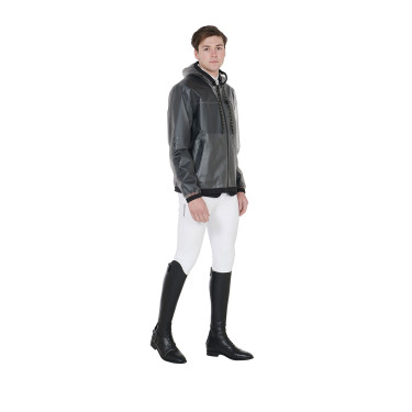 Impermeabile tecnico trasparente da uomo Equestro Grigio
