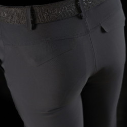 Pantaloni Equestro slim fit da uomo Ridertechnology con cuciture termosaldate Nero Pantaloni Equestro slim fit da uomo Ridertechnology con cuciture termosaldate Nero