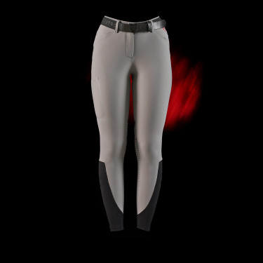Pantaloni slim fit da donna Equestro Ridertechnology con cuciture termosaldate Pantaloni slim fit da donna Equestro Ridertechnology con cuciture termosaldate