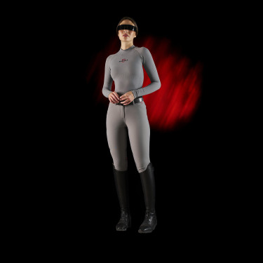 Pantaloni slim fit da donna Equestro Ridertechnology con cuciture termosaldate Pantaloni slim fit da donna Equestro Ridertechnology con cuciture termosaldate