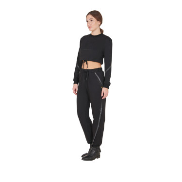 Pantaloni tear-away da donna con cerniera a tutta lunghezza Equestro Nero