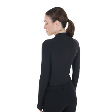 Polo da allenamento da donna in tessuto elasticizzato Equestro Polo da allenamento da donna in tessuto elasticizzato Equestro