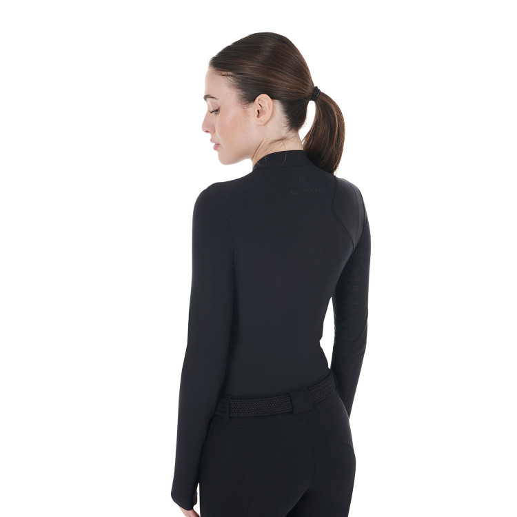 Polo da allenamento da donna in tessuto elasticizzato Equestro Polo da allenamento da donna in tessuto elasticizzato Equestro
