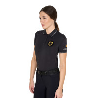 Polo donna collezione Scuderia Equestro Nero