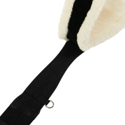 Cinghia da salto con agnello sintetico Equestro Nero