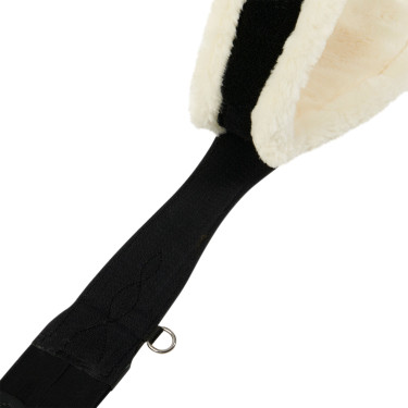 Cinghia da salto con agnello sintetico Equestro Nero
