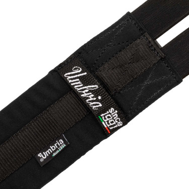 Cinghia da salto in tessuto con elastici Umbria Equitazione Nero