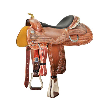 Sella Reining Butterfly 2040 Pool's Cognac Marrone