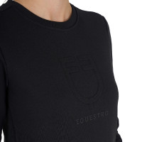 Felpa da donna con scollo rotondo con logo stampato Equestro Cammeo rosa Felpa da donna con scollo rotondo con logo stampato Equestro Cammeo rosa