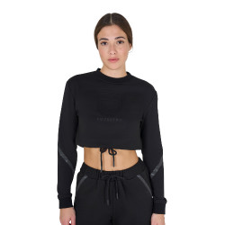 Felpa corta da donna con scollo rotondo Equestro