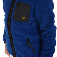 Felpa in pile per bambini con cerniera Equestro Nero