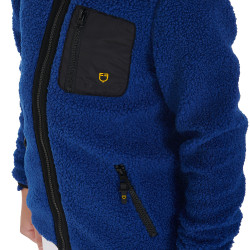 Felpa in pile per bambini con cerniera Equestro Blu reale