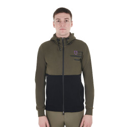 Felpa con cappuccio da uomo Equestro con interno in pile