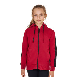 Felpa Equestro da bambina con zip integrale e interno in pile