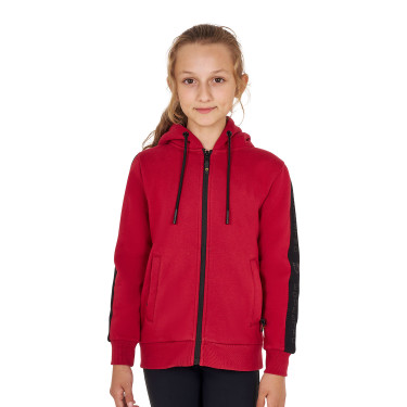 Felpa Equestro da bambina con zip integrale e interno in pile Felpa Equestro da bambina con zip integrale e interno in pile