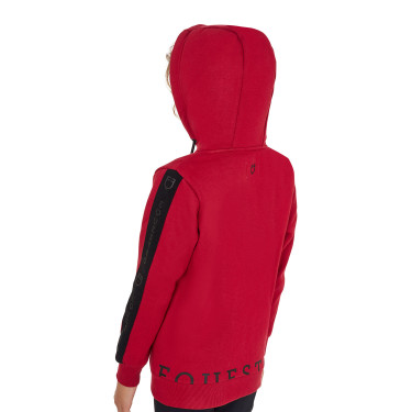 Felpa Equestro da bambina con zip integrale e interno in pile Felpa Equestro da bambina con zip integrale e interno in pile