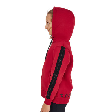 Felpa Equestro da bambina con zip integrale e interno in pile Felpa Equestro da bambina con zip integrale e interno in pile
