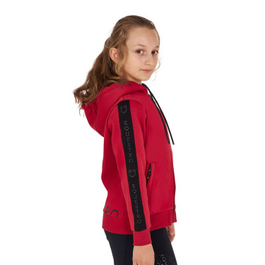 Felpa Equestro da bambina con zip integrale e interno in pile Felpa Equestro da bambina con zip integrale e interno in pile