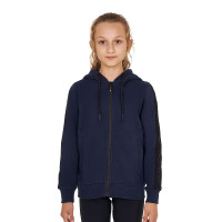 Felpa Equestro da bambina con zip integrale e interno in pile Blazer marine Blu marino