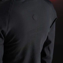 Felpa tecnica con cappuccio da donna Equestro Ridertechnology Nero