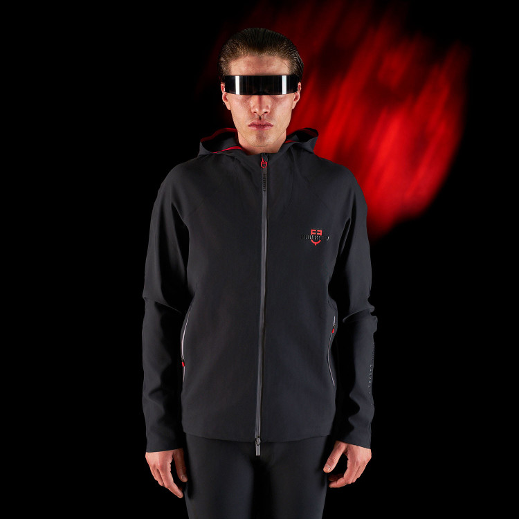 Felpa tecnica con cappuccio da uomo Equestro Ridertechnology
