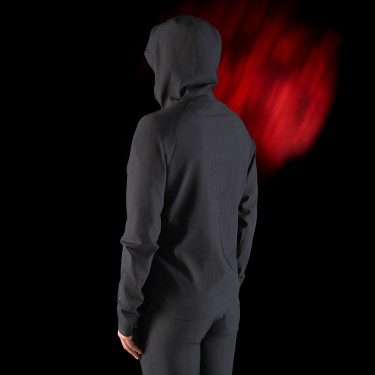 Felpa tecnica con cappuccio da uomo Equestro Ridertechnology Felpa tecnica con cappuccio da uomo Equestro Ridertechnology
