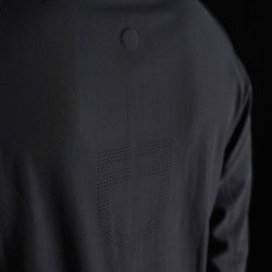 Felpa tecnica con cappuccio da uomo Equestro Ridertechnology Nero Felpa tecnica con cappuccio da uomo Equestro Ridertechnology Nero